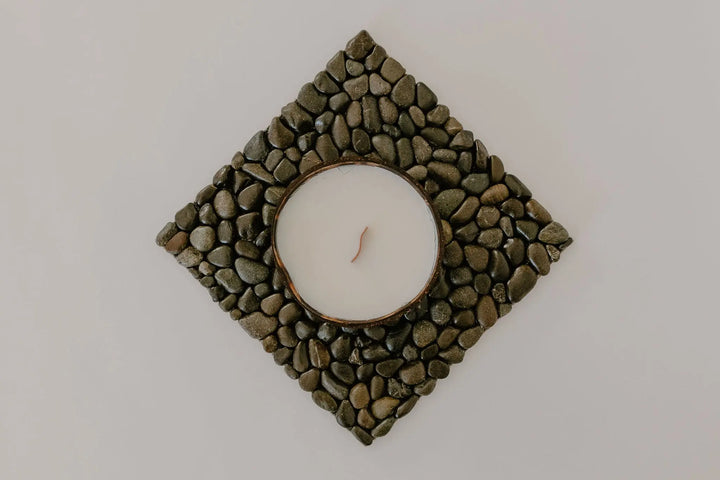 Gift Set - Stone Mat & Coconut Candle Bumble and Birdie NZ