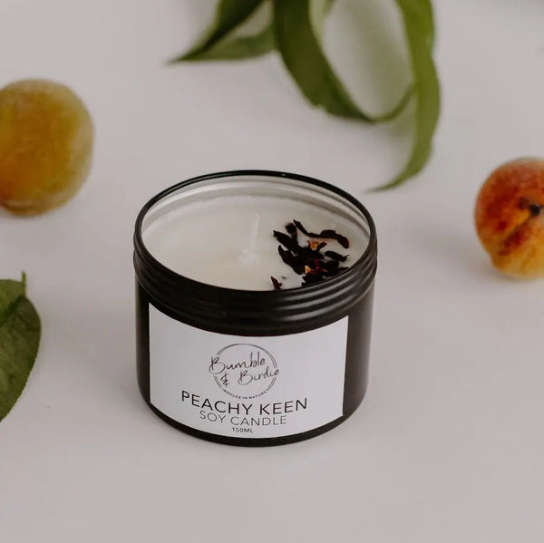 Tin Candle - Peachy Keen Bumble and Birdie