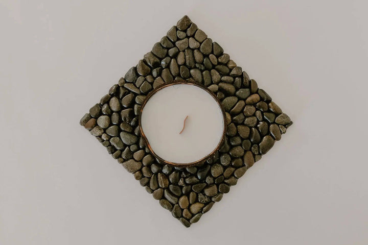 Gift Set - Stone Mat & Coconut Candle - Bumble & Birdie NZ 