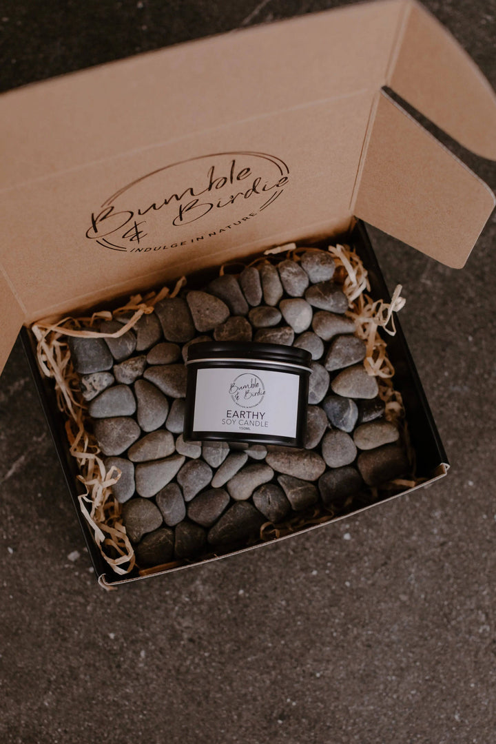 Gift Set - Stone Mat & Tin Candle - Bumble & Birdie NZ 